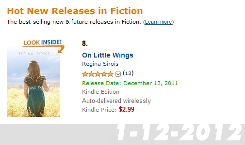 On Little Wings by Regina Sirois - #8 Hot New Release in Fiction