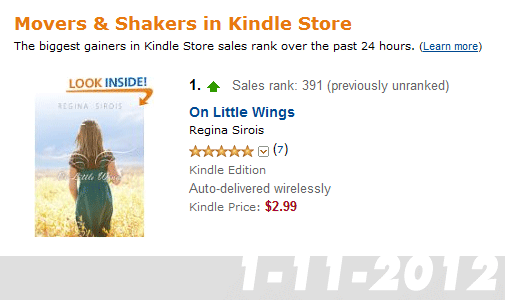 On Little Wings by Regina Sirois - #1 Movers & Shakers in Kindle Store